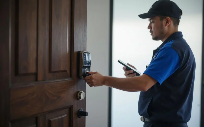 Digital Smart Lock Installation sample